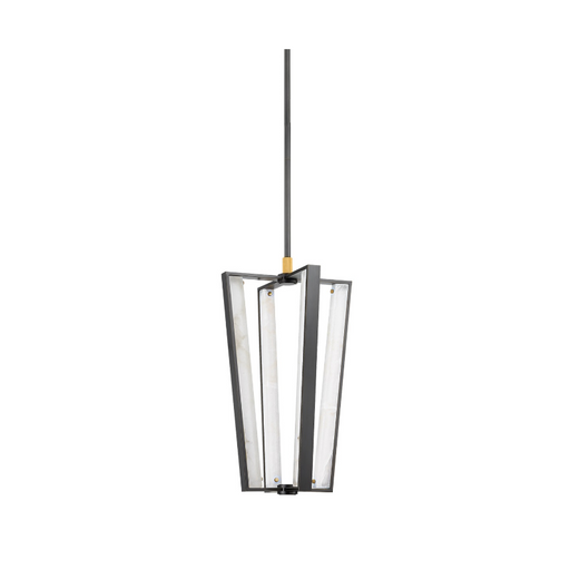 Hudson Valley 4054 Edgemere 4-lt 16" LED Pendant - Aged Brass/Distressed Bronze