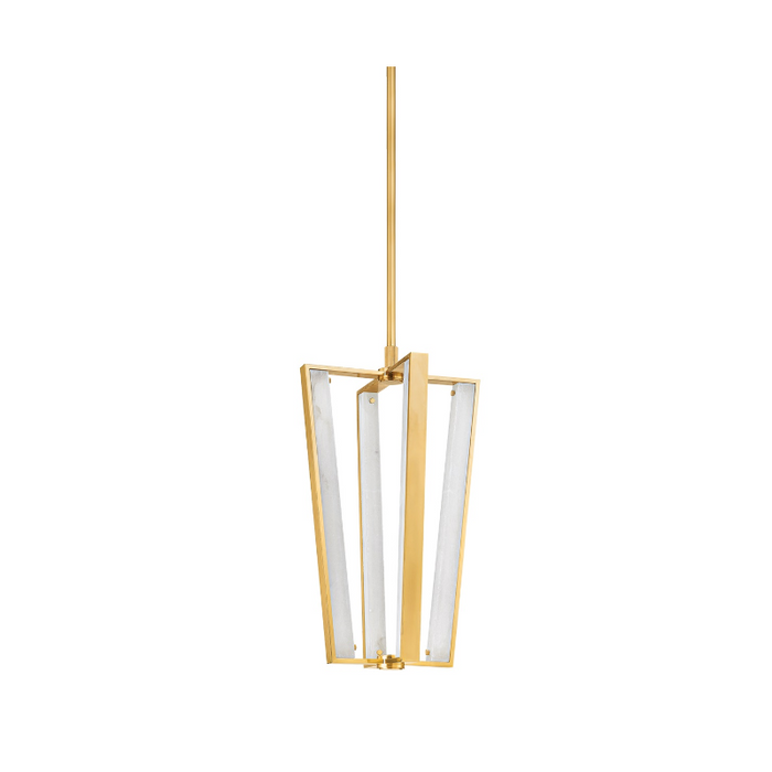 Hudson Valley 4054 Edgemere 4-lt 16" LED Pendant - Aged Brass