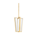 Hudson Valley 4054 Edgemere 4-lt 16" LED Pendant - Aged Brass
