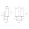 Sonneman 4062 Tuxedo 2-lt 15" Tall Double Wall Sconce