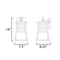 Maxim 40632 Shutters 1-lt 14" Tall Outdoor Wall Sconce