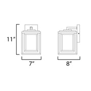Maxim 40662 Cabana VX 1-lt 11" Tall Outdoor Wall Sconce