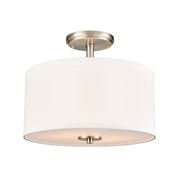 Millennium 41102 Guyten 2-lt 13" Semi-Flush Mount - Brushed Nicke