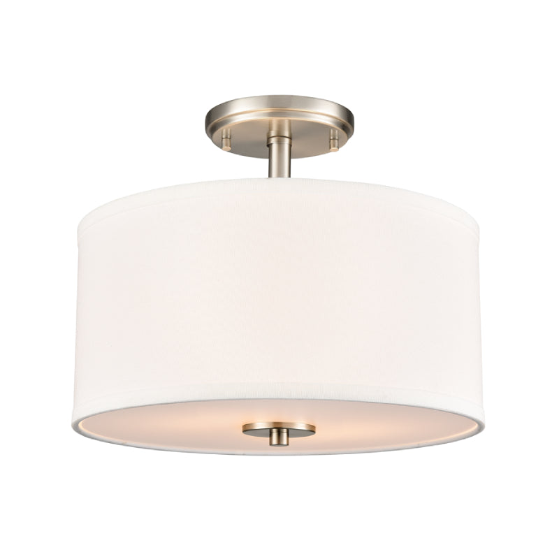 Millennium 41102 Guyten 2-lt 13" Semi-Flush Mount - Brushed Nicke