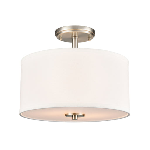 Millennium 41102 Guyten 2-lt 13" Semi-Flush Mount - Brushed Nicke