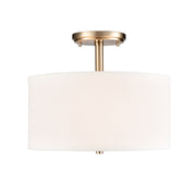 Millennium 41102 Guyten 2-lt 13" Semi-Flush Mount - Modern Gold