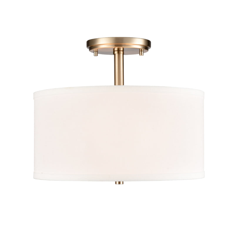 Millennium 41102 Guyten 2-lt 13" Semi-Flush Mount - Modern Gold