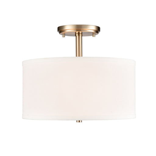 Millennium 41102 Guyten 2-lt 13" Semi-Flush Mount - Modern Gold