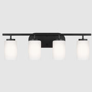 Generation 41163EN3 Oslo 4-lt 27.5" LED Wall / Bath, Midnight Black