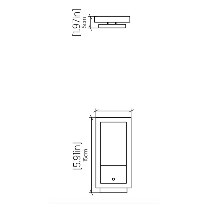 Accord 4118LED Frame 1-lt 13" Tall LED Wall Light