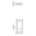 Accord 4118LED Frame 1-lt 13" Tall LED Wall Light