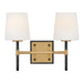 Hinkley 56952 Saunders 2-lt 14" LED Vanity - Black