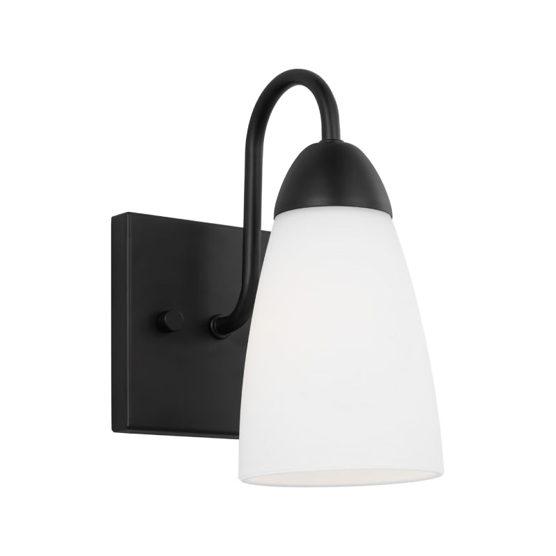 Generation 4120201 Seville 1-lt 9" Wall / Bath Sconce - Midnight Black