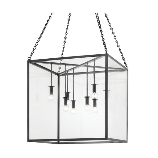 Hudson Valley 4124 Catskill 8-lt 24" Pendant-Aged Iron