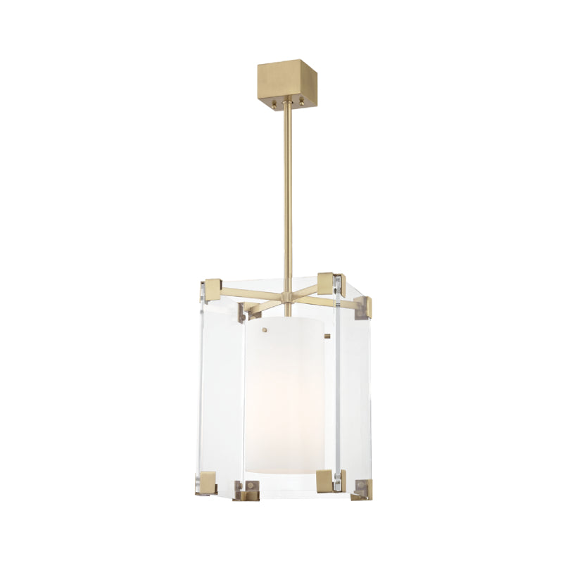 Hudson Valley 4125 Achilles 1-lt 13" Pendant-Aged Brass