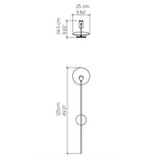 Accord 4127 Dot 1-lt 49" Tall LED Wall Light