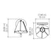 Accord 4136 Fuchsia 1-lt 9" LED Wall Sconce