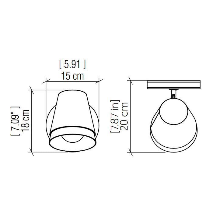 Accord 4138 Conic 1-lt 7" Tall LED Wall Sconce