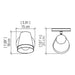 Accord 4138 Conic 1-lt 7" Tall LED Wall Sconce