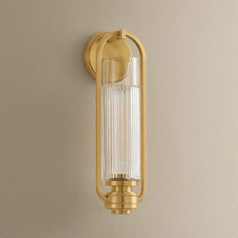 Hudson Valley 4161 Binnewater 1-lt 16" Tall Wall Sconce-Aged Brass