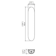 Accord 4194 Clean 2-lt 24" Tall LED Wall Light