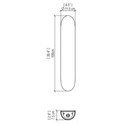 Accord 4195 Clean 2-lt 39" Tall LED Wall Light