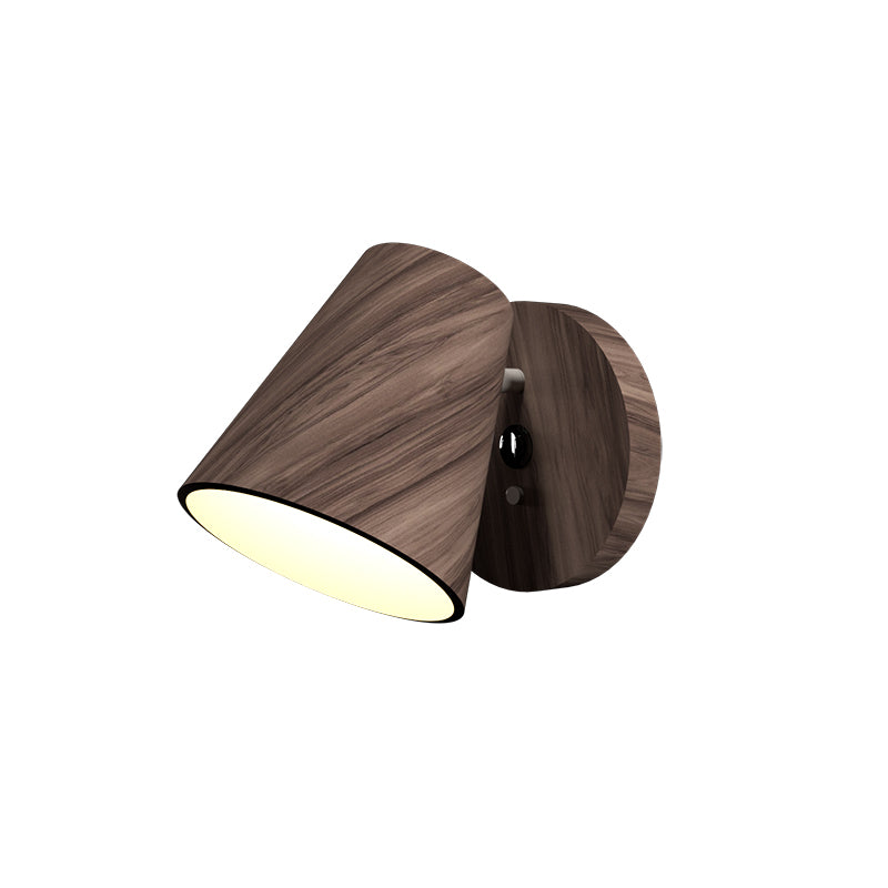Accord 4199 Conic 1-lt 7" Tall LED Wall Sconce - American Walnut