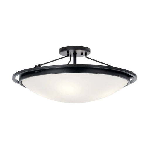 Kichler 42025 4-lt 23" Semi Flush-Black