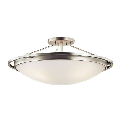 Kichler 42025 4-lt 23" Semi Flush-Brushed Nickel