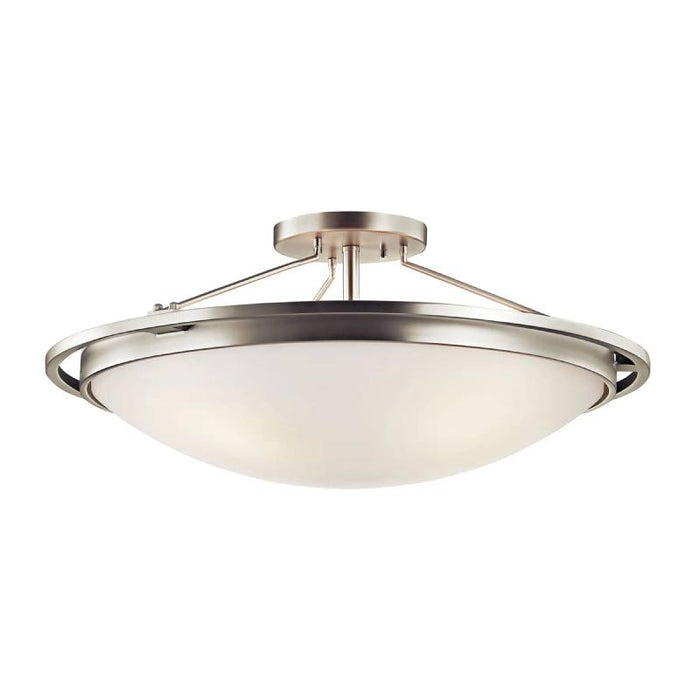 Kichler 42025 4-lt 23" Semi Flush-Brushed Nickel