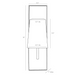 Arteriors 42042 Kapri 1-lt 16" Tall Wall Sconce