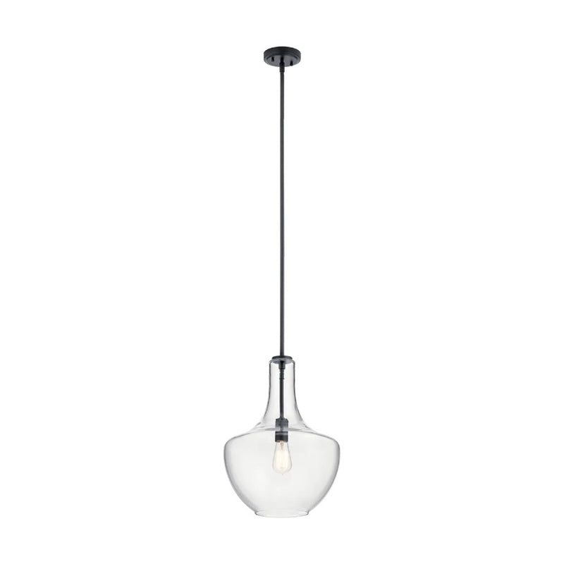 Kichler 42046 Everly 1-lt 14" Pendant-Black