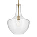 Kichler 42046 Everly 1-lt 14" Pendant-Natural Brass