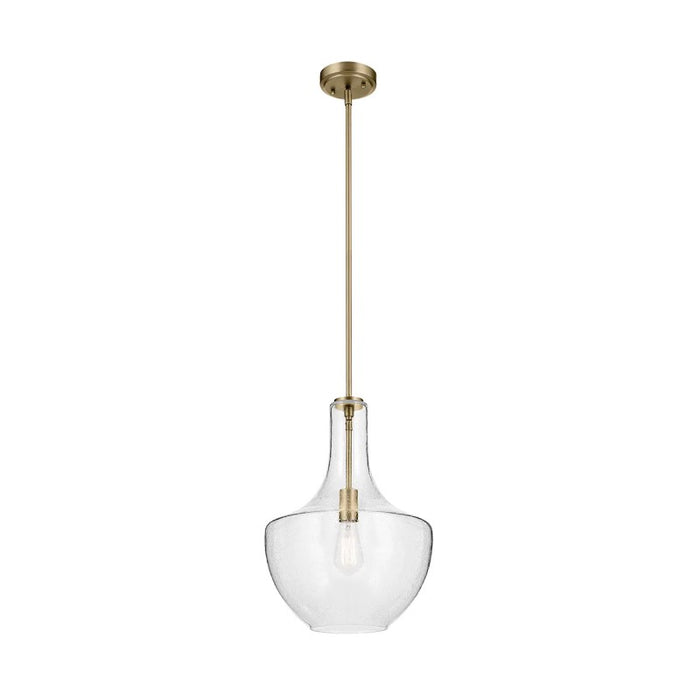 Kichler 42046 Everly 1-lt 14" Pendant-Natural Brass