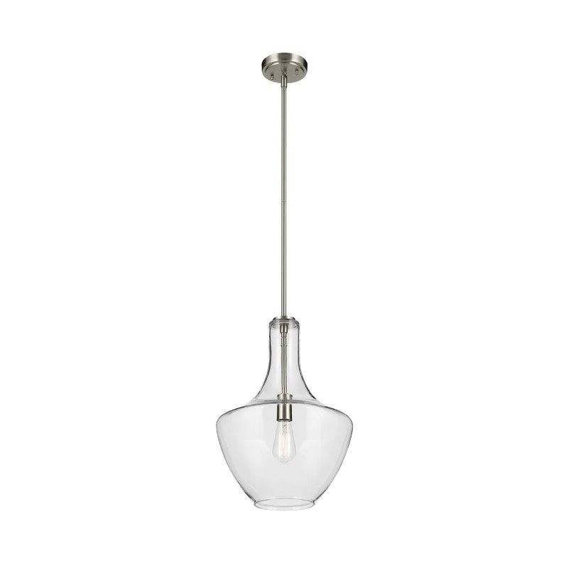 Kichler 42046 Everly 1-lt 14" Pendant-Brushed Nickel