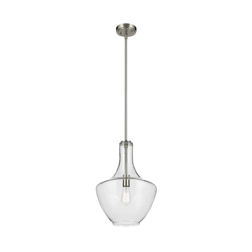 Kichler 42046 Everly 1-lt 14" Pendant-Brushed Nickel