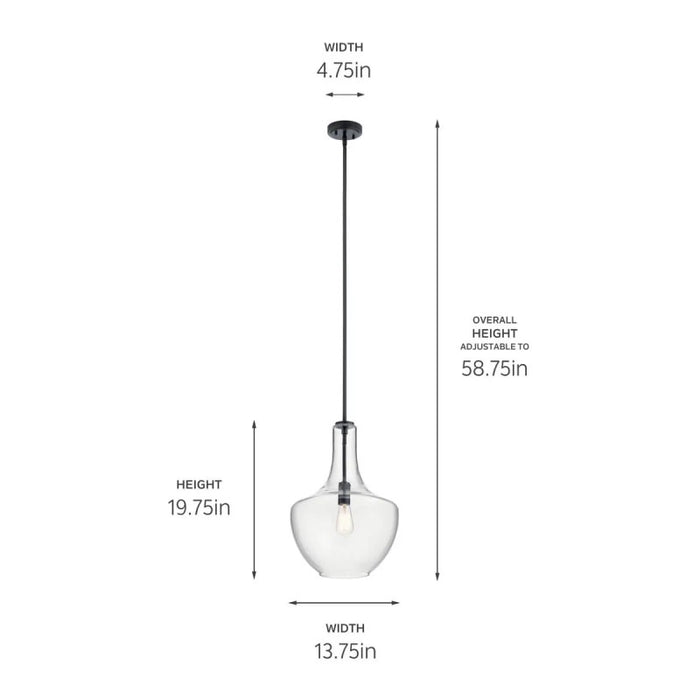 Kichler 42046 Everly 1-lt 14" Pendant