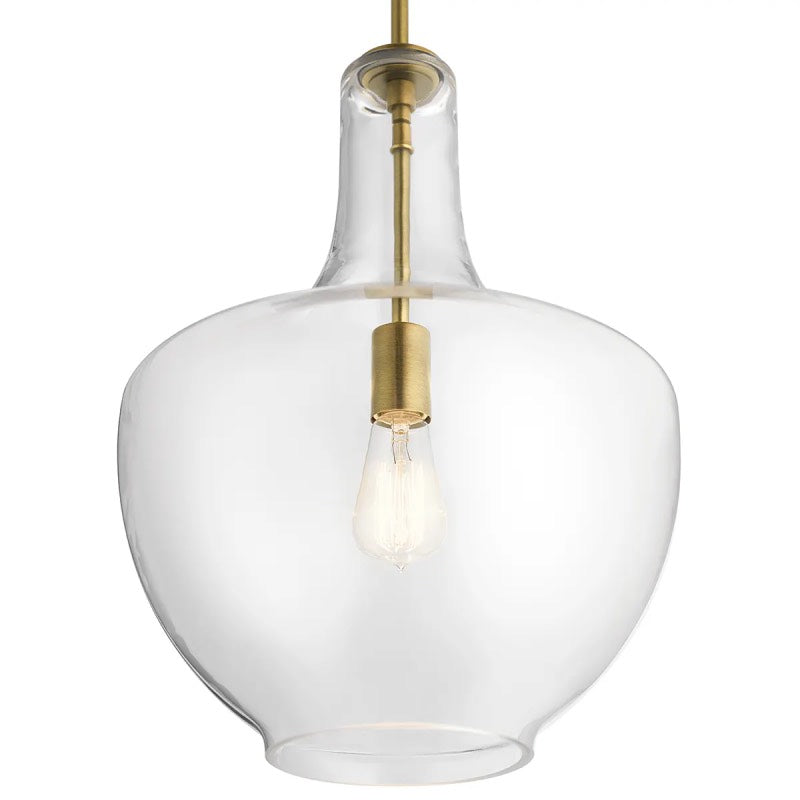 Kichler 42046 Everly 1-lt 14" Pendant-Natural Brass