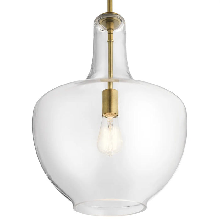 Kichler 42046 Everly 1-lt 14" Pendant-Natural Brass