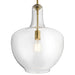 Kichler 42046 Everly 1-lt 14" Pendant-Natural Brass