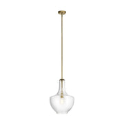 Kichler 42046 Everly 1-lt 14" Pendant-Natural Brass