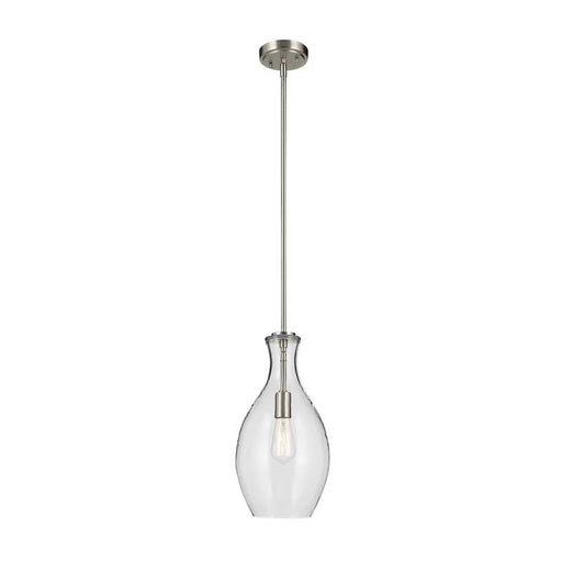 Kichler 42047 Everly 1-lt 9" Pendant-Brushed Nickel