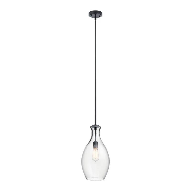Kichler 42047 Everly 1-lt 9" Pendant-Black