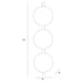 Arteriors 42080 Diesel 6-lt 32" Tall Wall Sconce