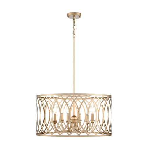 Millennium 42106 Arelyn 6-lt 23" Pendant - Painted Modern Gold