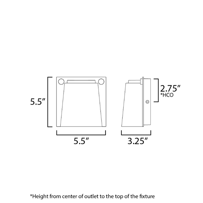 Maxim 42120 Rivet 1-lt 6" LED Outdoor Wall Sconce