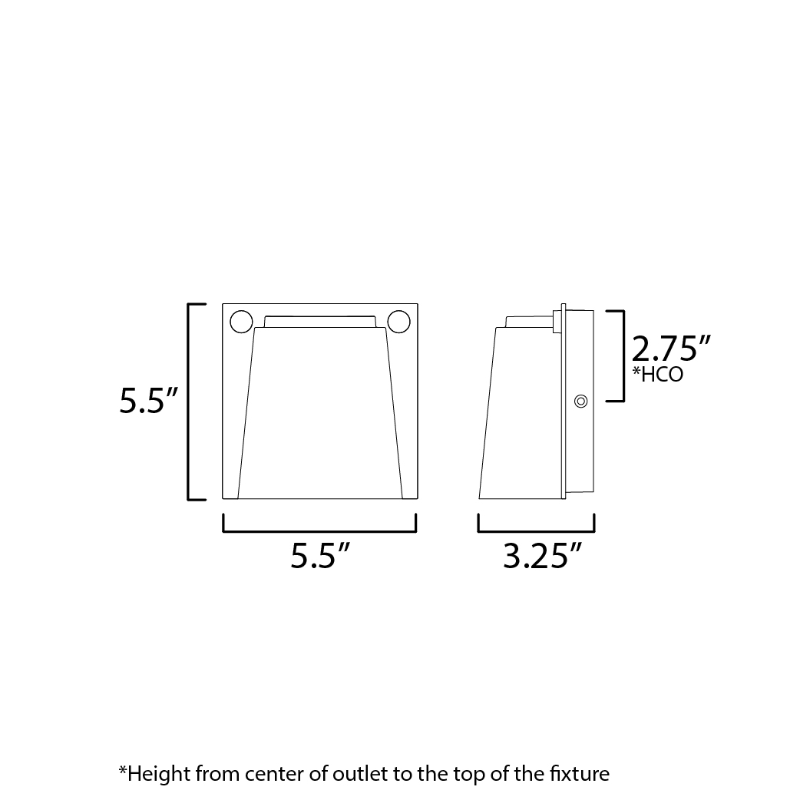 Maxim 42120 Rivet 1-lt 6" LED Outdoor Wall Sconce