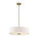 Kichler 42121 4-lt 20" Semi Flush-Classic Bronze