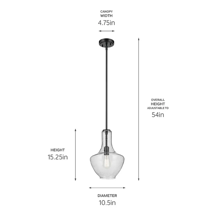 Kichler 42141 Everly 1- lt 11" Bell Pendant