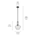 Kichler 42141 Everly 1- lt 11" Bell Pendant
